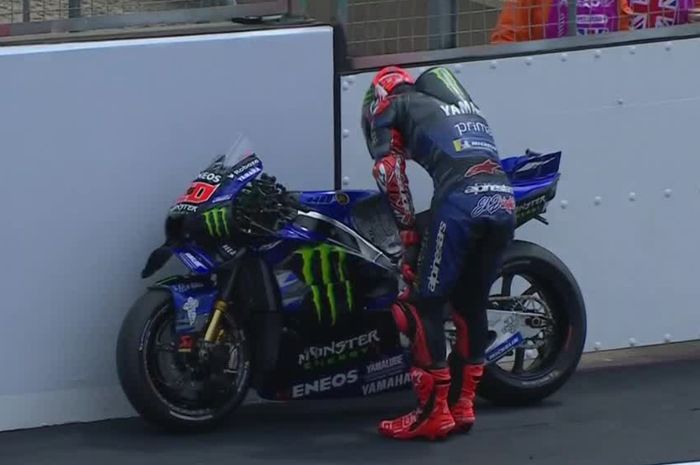 Fabio Quartararo batal menang MotoGP Inggris 2025 gara-gara ride height device yang macet
