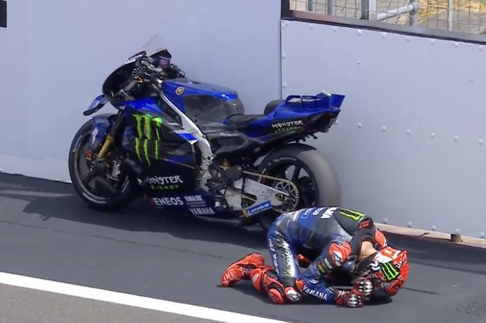 Ini penyebab Fabio Quartararo gagal finis dan batal menang MotoGP Inggris 2025