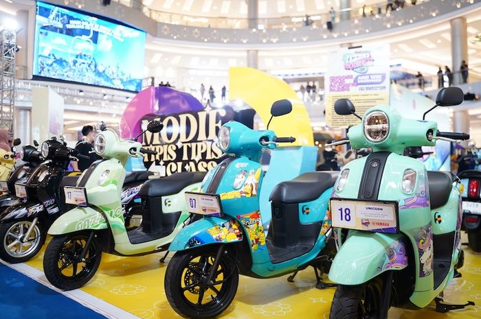 Deretan motor peserta Fazzio Modifest 2025 Makassar 