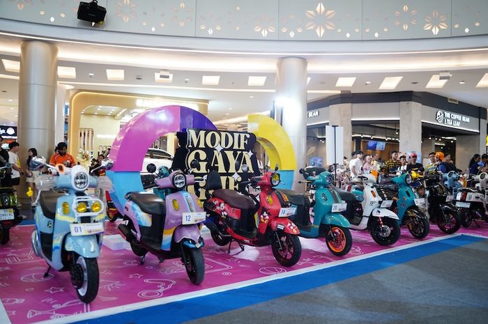 Deretan motor peserta Fazzio Modifest 2025 Makassar 