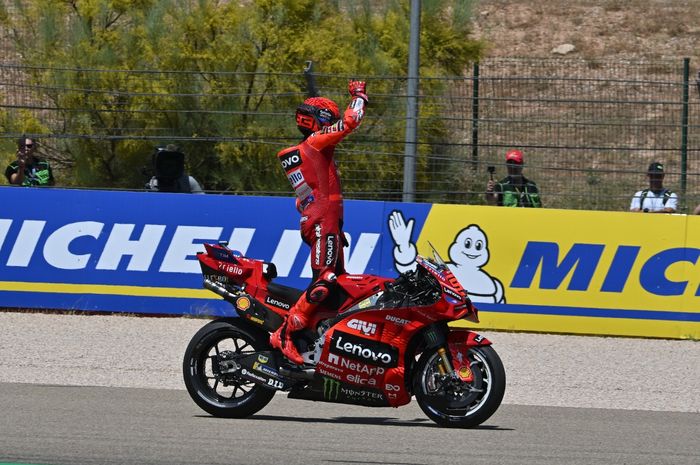 Marc Marquez menang sprint MotoGP Aragon 2025