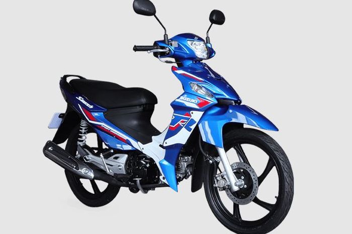 penampakan Suzuki Smash Titan model 2025 yang masih dijual dengan tampilan lebih Sporty