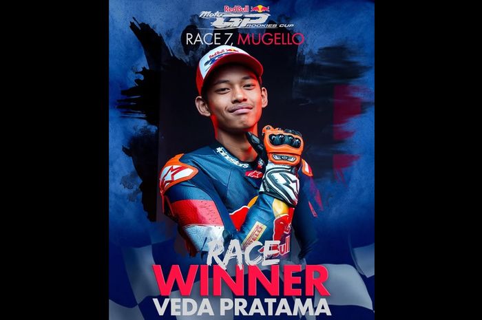 Veda Ega Pratama menang dua balapan di Red Bull Rookies Cup Mugello