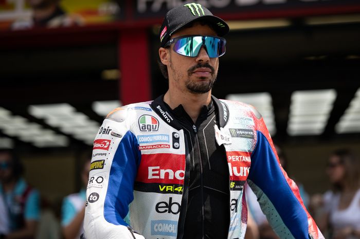 Franco Morbidelli kecewa insiden yang terjadi membuat dirinya hanya finish posisi 6 di race utama MotoGP Mugello 2025