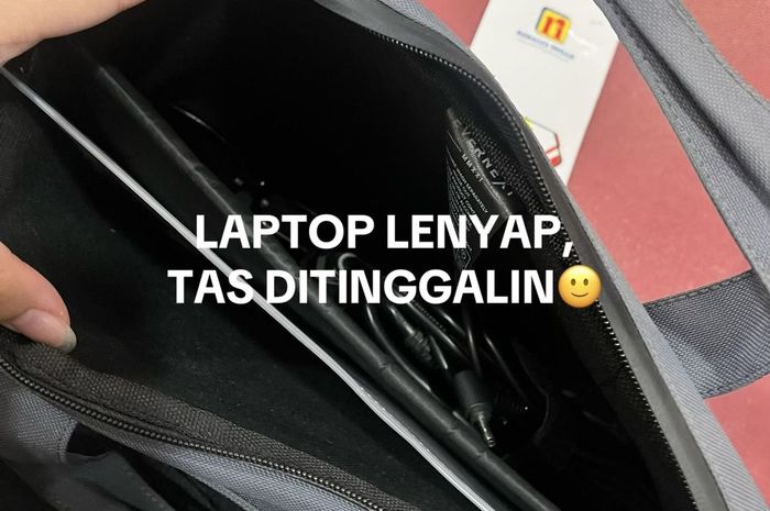 Unggahan korban pencurian laptop di dalam bus Rosalia Indah Nomor 349 jurusan Solo-Malang, (13/7/25)