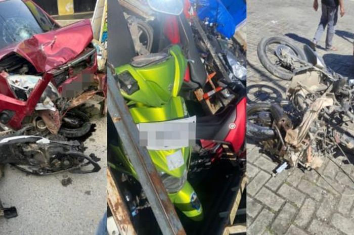 Suzuki Karimun terjang 4 motor hingga sebabkan satu meregang nyawa usai melaju ugal-ugalan