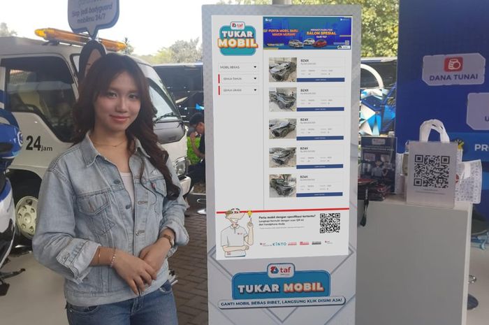 TAF Tukar Mobil Digital Signage hadir di GIIAS 2025 di area outdoor Hall 10 ICE BSD City, Tangerang