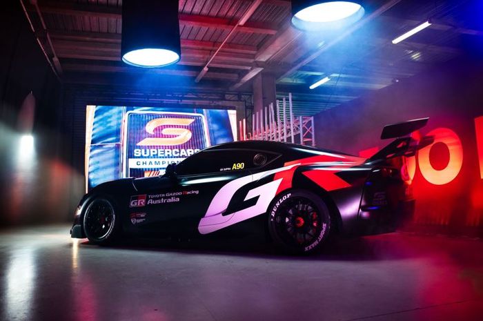 penampakan Toyota GR Supra V8 yang siap turun di balapan Supercars Championship