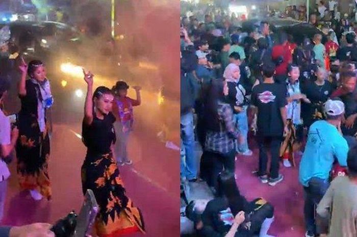 Viral 4 penari sound horeg diseruduk Kijang Innova tiba-tiba