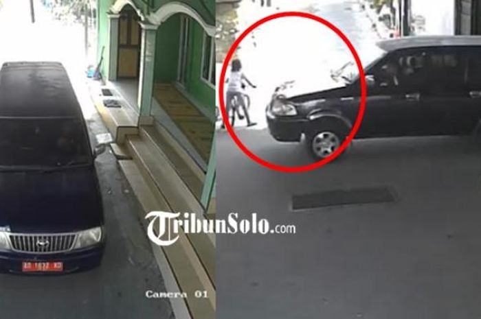 Detik-detik Kijang LGX pelat dinas melaju ugal-ugalan dan nyaris tabrak anak kecil di jalan sempit. Begini nasib si sopir