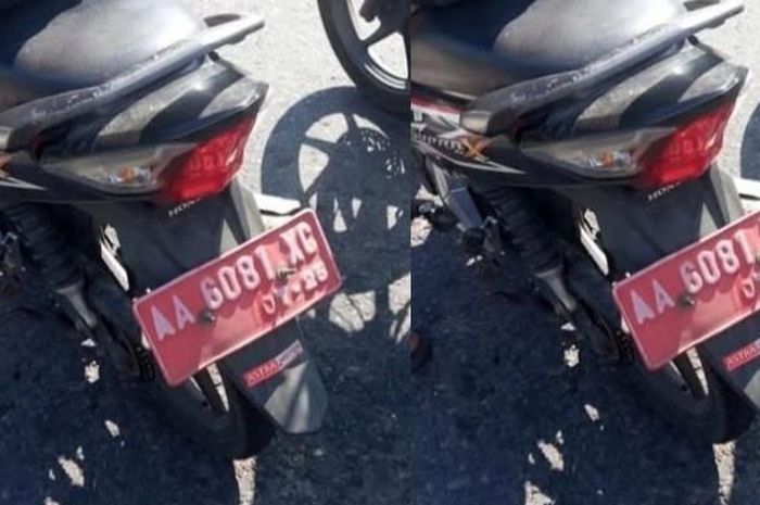 Viral Honda Supra X dengan pelat merah alias dinas ternyata nunggak pajak sebanyak ini