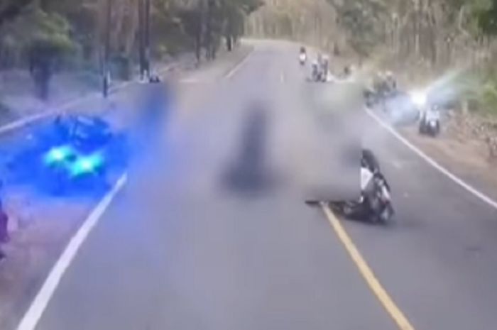 Rombongan moge terlibat kecelakaan di Jalan pantura, Situbondo. Satu orang dikabarkan tewas