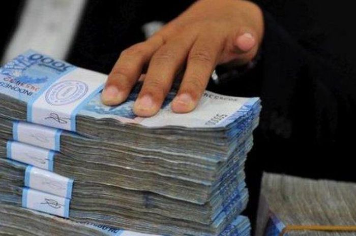 Ilustrasi tumpukan uang