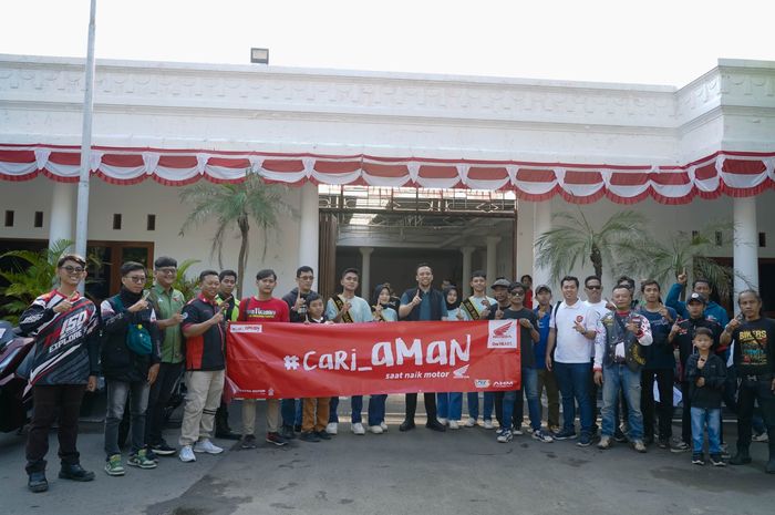Bikers Honda di Rumah Dinas Wakil Bupati Klaten