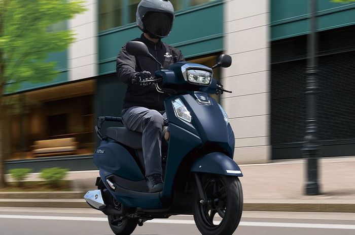 versi baru motor matic retro Suzuki Address 125, bisa jalan 283 km sekali full tank