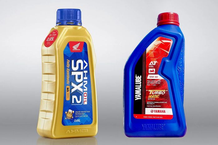Oli mesin skutik Yamaha pakai SAE 10W-40, dan Honda SAE 10W-30