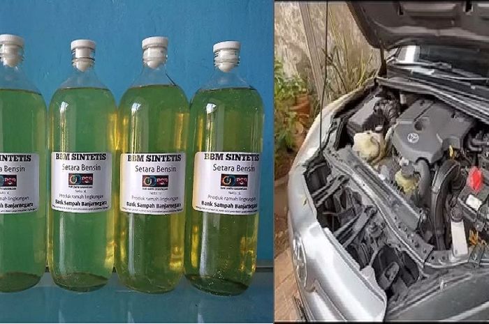 Toyota Kijang Innova Diesel milik Khemkorner Chaniago, warga Banjarnegara, Jawa Tengah yang memakai Petasol, BBM olahan sampah plastik