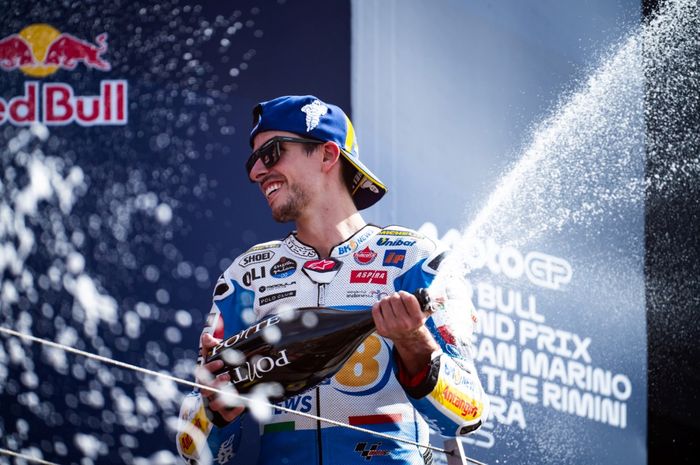 Alex Marquez podium di MotoGP San Marino