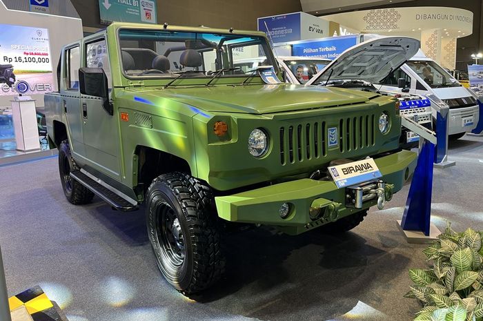 Birawa Military Jeep EV, jil militer listrik buatan anak bangsa PT Mobil Anak Bangsa (MAB)