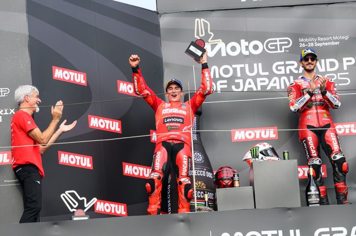 MotoGP Jepang 2025 yang berlangsung di sirkuit Twing Ring Motegi jadi catatan indah bagi Marc Marquez