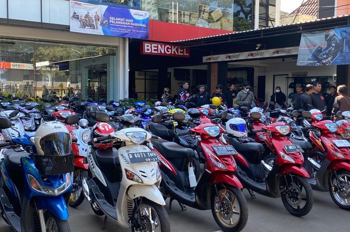 Mio Ride The Hype Vol.2 yang berlangsung di Bogor, Sabtu (4/10/2025) dihadiri ratusan pengguna Yamaha Mio