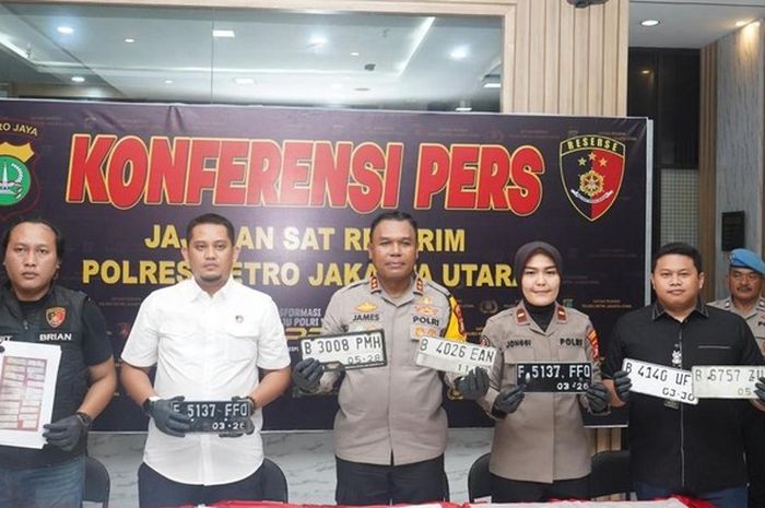 petugas menyita 43 unit kendaraan hasil curanmor