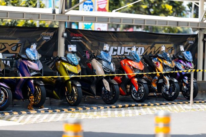 Deretan motor milik peserta CUSTOMAXi 2025 Bandung 