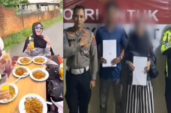 Video klarifikasi wanita pembuat konten makan bersama di atas bak mobil pikap yang melaju di Pelaihari, Tanah Laut, Kaklimantan Selatan
