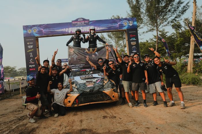 Dewa United Motorsports mengunci gelar Juara Nasional Tim Sprint Rally 2025 setelah torehkan poin banyak di putaran 5