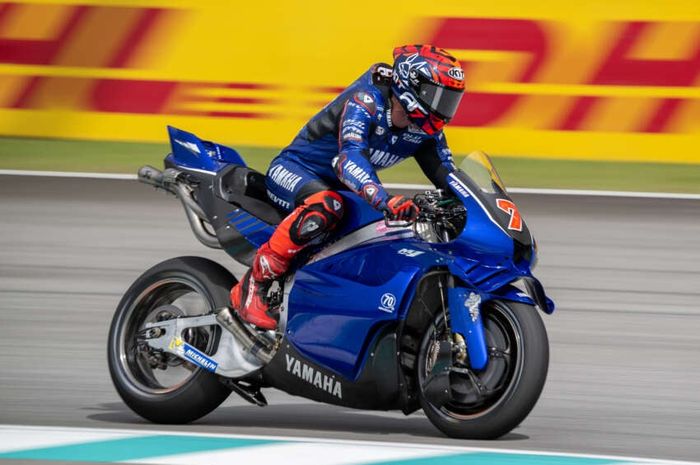 Yamaha YZR-M1 V-four akhirnya menjajal aspal sirkuit Sepang di MotoGP Malaysia 2025