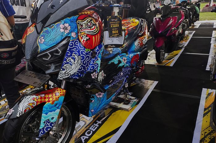 Yamaha XMAX sultan pemenang juara satu di CustoMAXI 2025 Aceh