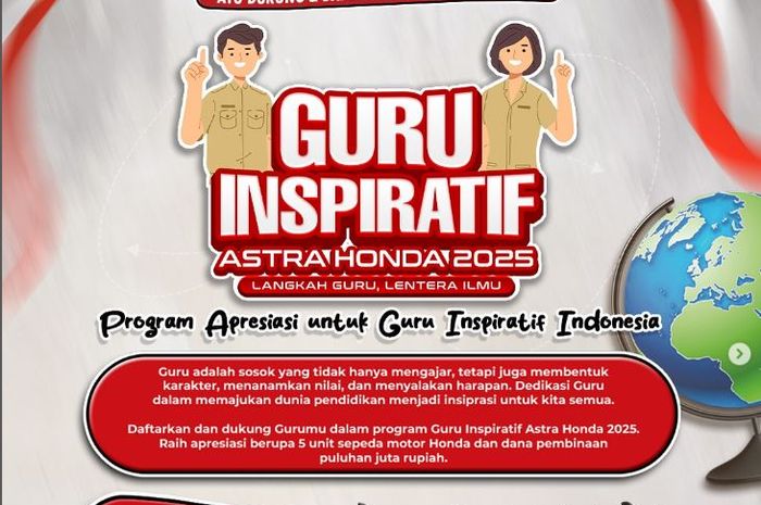 Seleksi penghargaab Guru Inspiratif Astra Honda 2025
