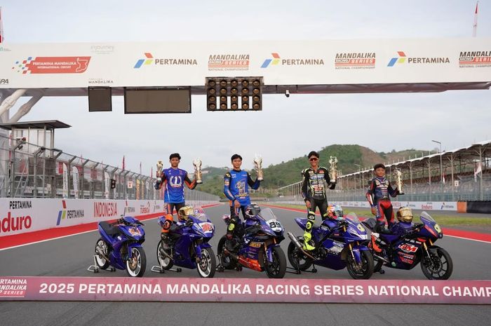 Empat rider Yamaha meraih gelar juara nasional Kejurnas Mandalika Racing Series 2025