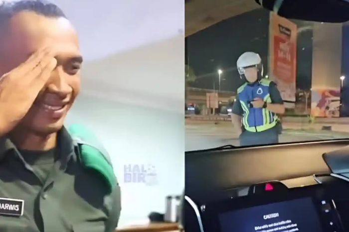 Pemain Persib Bandung nyaris ditilang tapi tidak jadi setelah polisi malaysia tahu jabatan pemain tersebut adalah anggota TNI