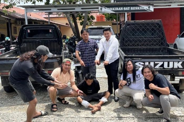Tim TO Intai Peci (Totaici) Satreskrim Polres Bengkulu Selatan berhasil melumpuhkan pelaku maling mobil Suzuki Carry 