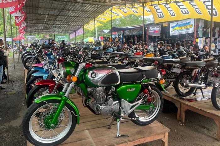 Kontes modifikasi ramaikan acara anneversary Honda CB Club Wonogiri