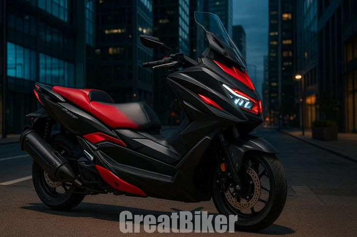 hasil renderan Suzuki Burgman 350