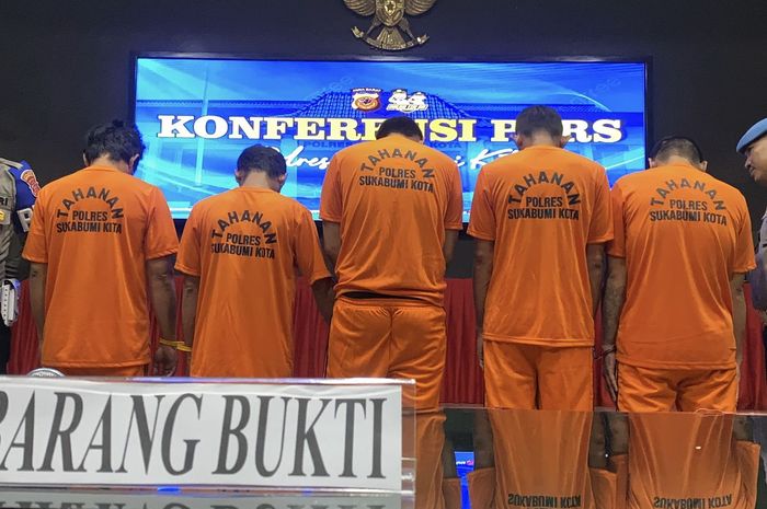 Lima komplotan maling motor yang kerap beraksi bak setan di Sukabumi, Jawa Barat