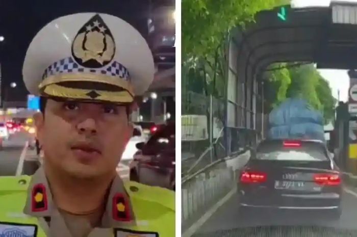 Viral sedang mewah lewat tol rgratisan. Modus nempel kendaraan di depannya saat gerbang tol terbuka