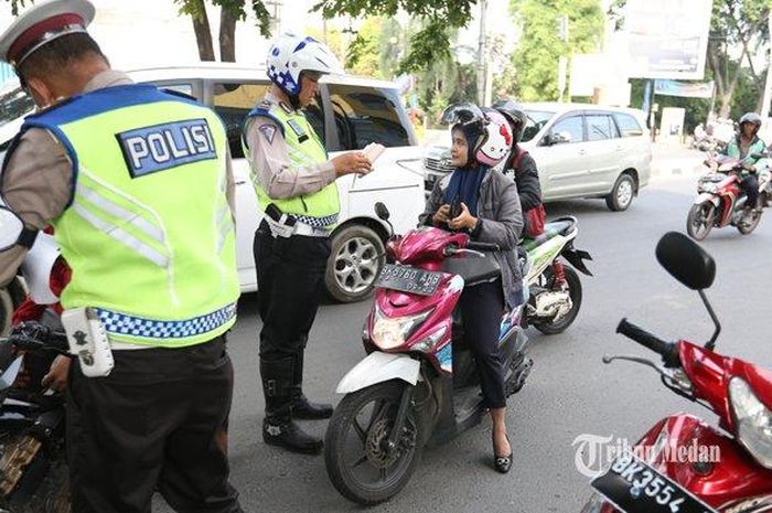 Ilustrasi razia kendaraan