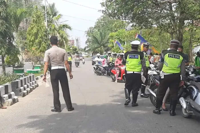 Ilustrasi razia kendaraan di Jambi