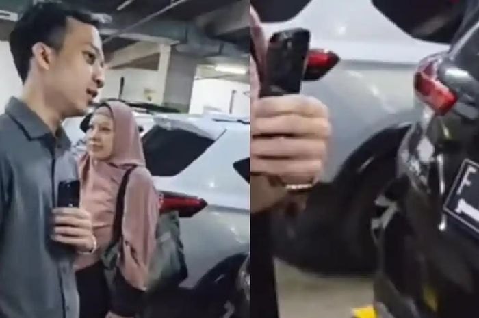 Seorang pria mengaku anak polisi propam saat cekcok dengan debt collector