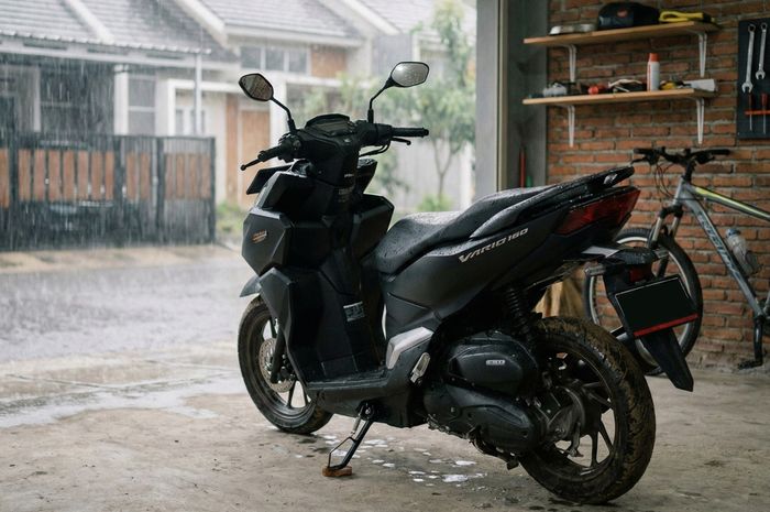 Ilustrasi, motor usai dipakai menerjanghujan