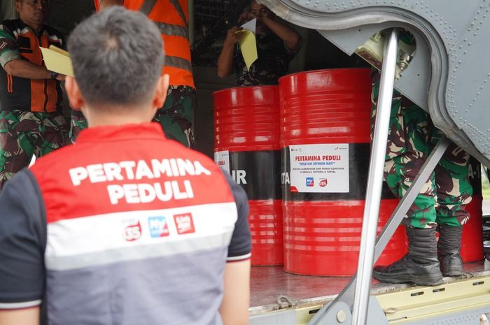 Pertamina beri dukungan ribuan liter avtur dan dexlite untuk Percepatan Penanganan Bencana di Sumatera