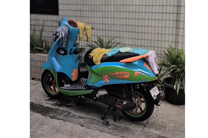 Bagasi dan jok motor Yamaha Grand Filano bisa jadi alternatif mesin cuci dan tempat jemuran