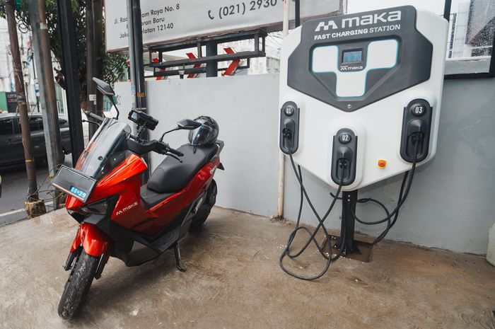 MAKA Motors tunjukan komitmen membangun ekosistem motor listrik dengan pembuatan fast charging station