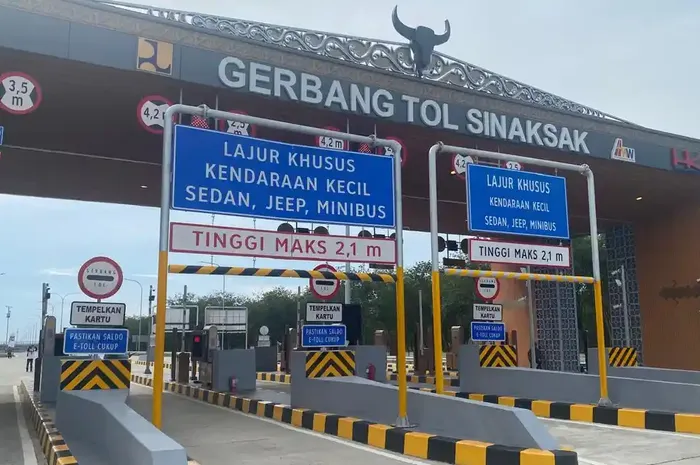 Gerbang tol Sinaksak di Simalungun, Sumatera Utara