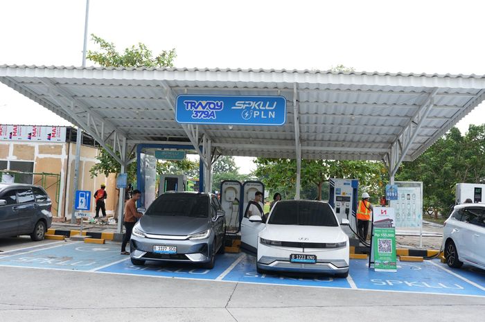 SPKLU yang disediakan Jasa Marga jelang Nataru 2026