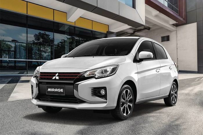 Tampang Mitsubishi Mirage terbaru, sampai saat ini setia di Thailand.