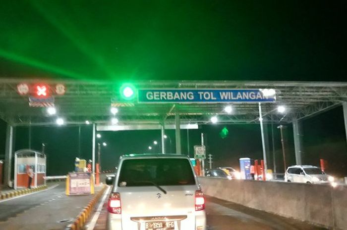 Gerbang tol Wilangan di ruas tol Ngawi-Kertosono, Jawa Timur